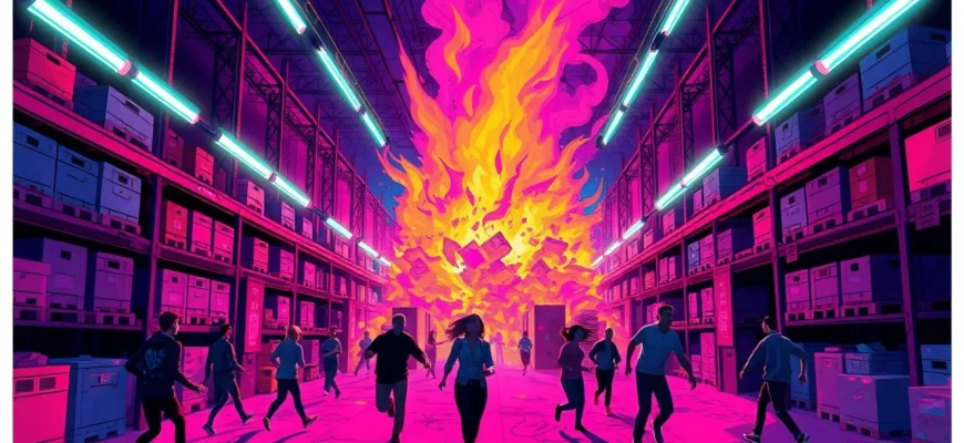 Films de catastrophe dans des entrepôts