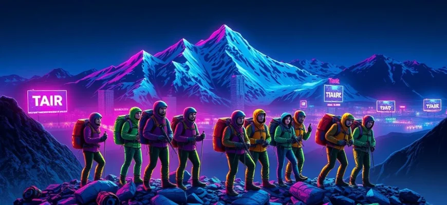 Films de guerre avec des guides de montagne