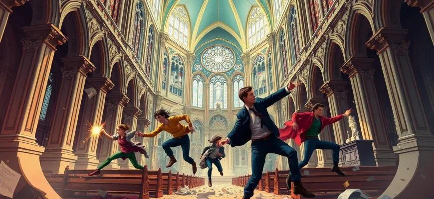 Films d'action dans les cathédrales