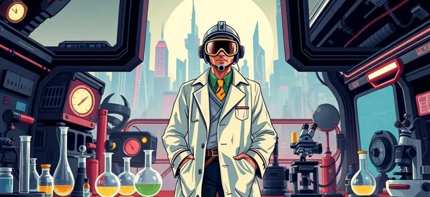 Films d'action avec de l'équipement scientifique