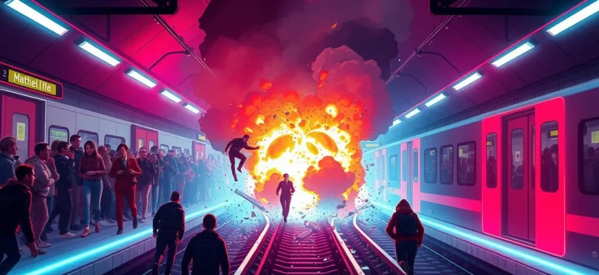 Films de catastrophe avec des explosions dans le métro