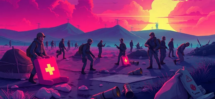 Films de guerre sur les champs de mines