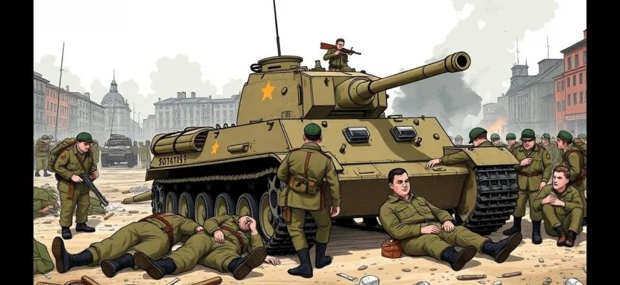 Films de guerre sur les équipages de chars