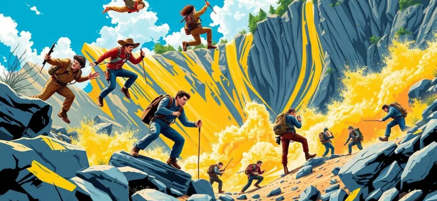 Films d'aventures lors de glissements de terrain