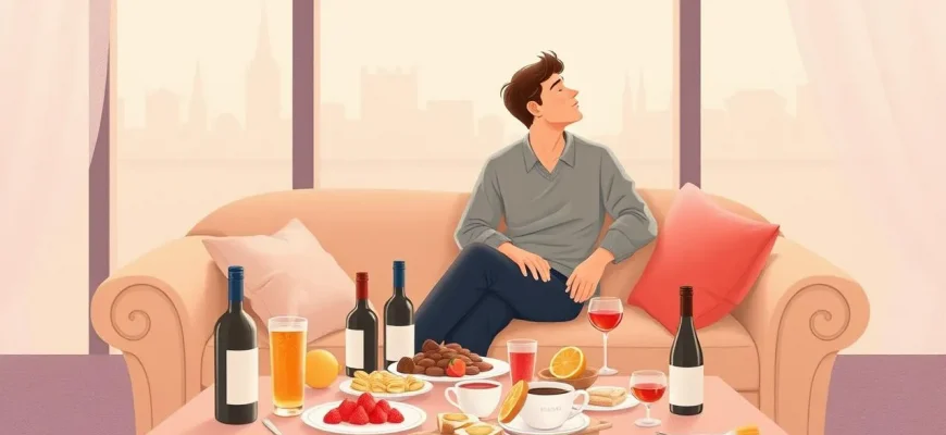 Films de romance et dégustation