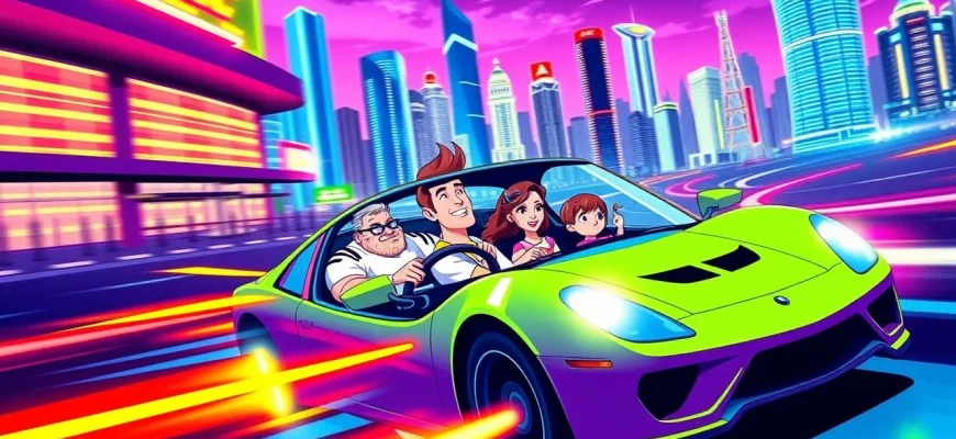 Films de famille sur les courses de voitures