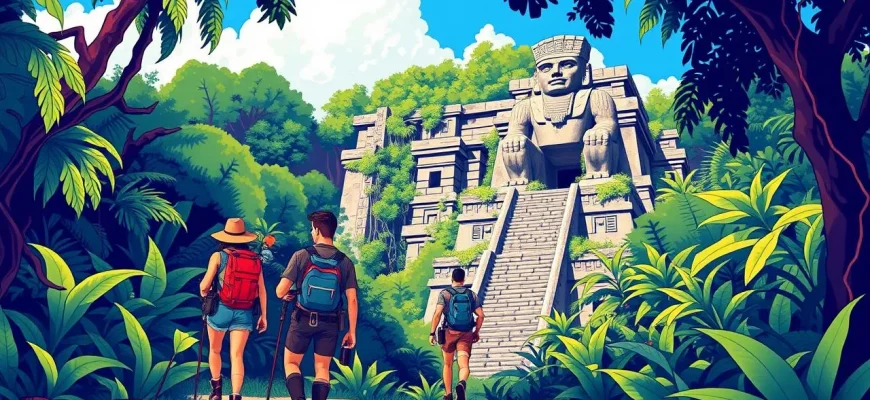 Films d'Aventure à la Recherche des Artefacts Maya