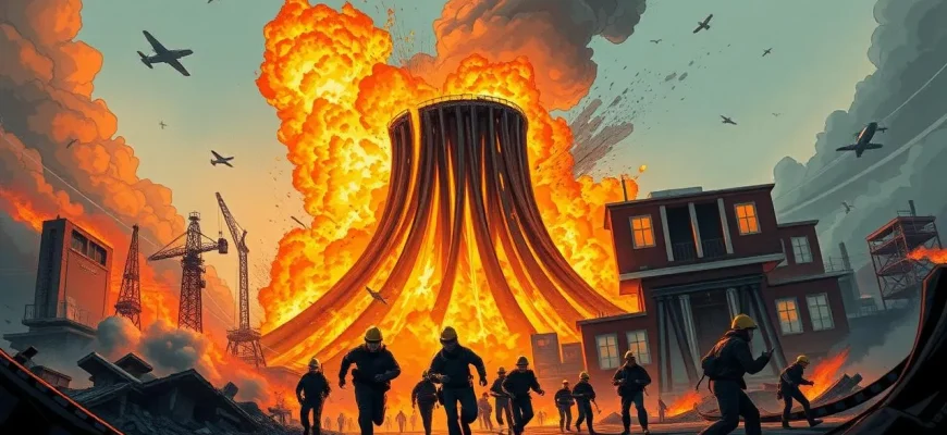 Films de catastrophe sur les réservoirs de pétrole