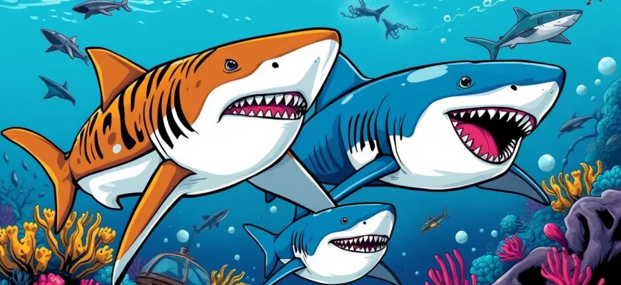 Films d'aventures parmi les requins