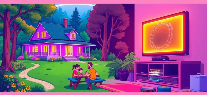 Films familiaux dans des maisons de campagne