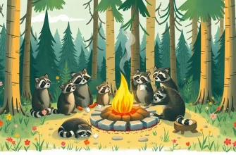 Films familiaux avec des ratons laveurs