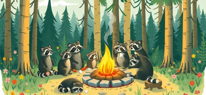 Films familiaux avec des ratons laveurs