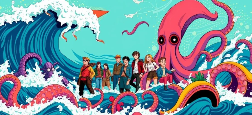 Films d'aventure à la recherche de géants des mers