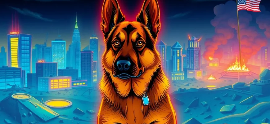 Films de guerre avec des chiens militaires