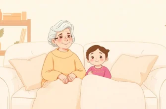 Films familiaux sur grand-mère et petite-fille