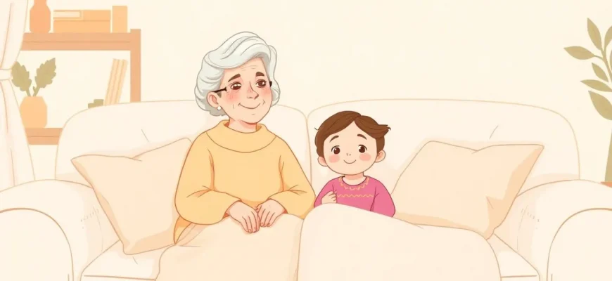 Films familiaux sur grand-mère et petite-fille