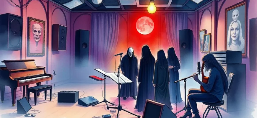 Films d'horreur en studio d'enregistrement