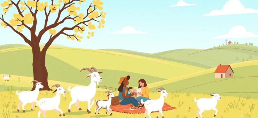 Films de famille avec des chèvres