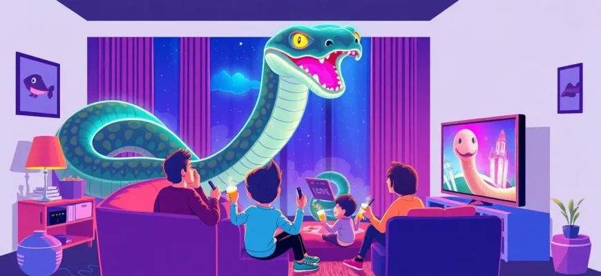 Films familiaux sur les serpents géants