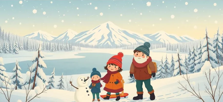 Films familiaux sur la tempête de neige