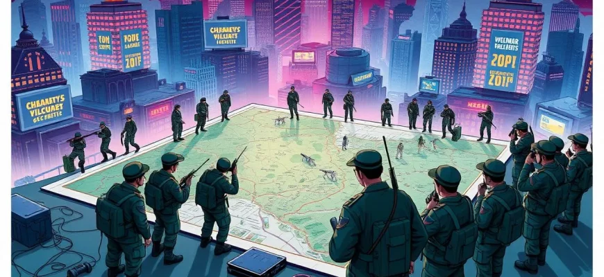 Films de guerre avec des cartes stratégiques