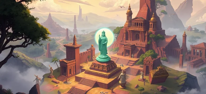 Films d'Aventure avec des Statuettes Anciennes