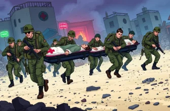 Films de guerre sur l'évacuation des blessés