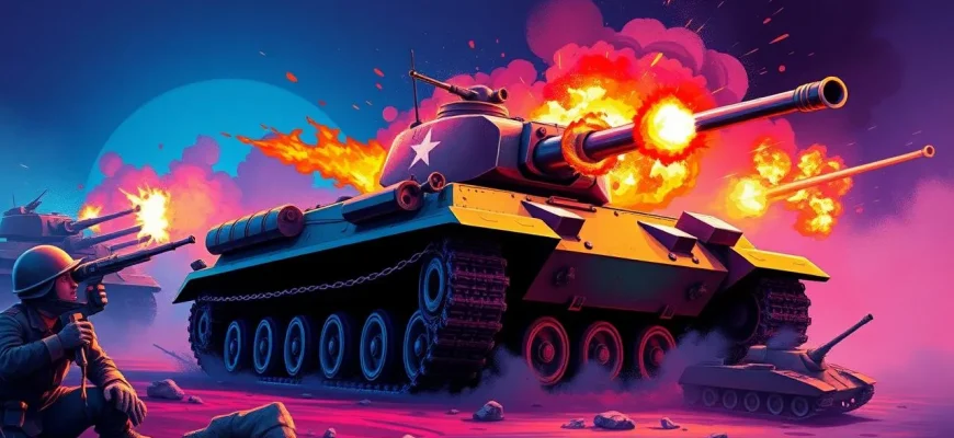 Films de guerre sur les percées de chars