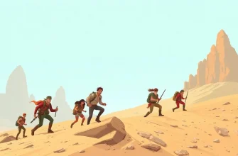 Films d'aventures dans les dunes de sable