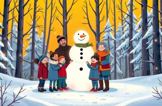Films de famille avec des bonshommes de neige