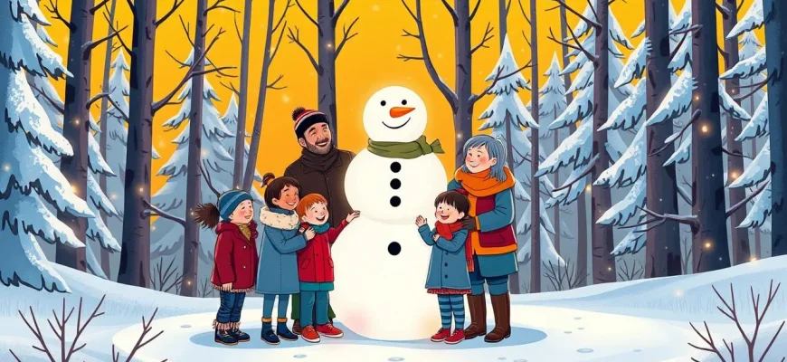 Films de famille avec des bonshommes de neige