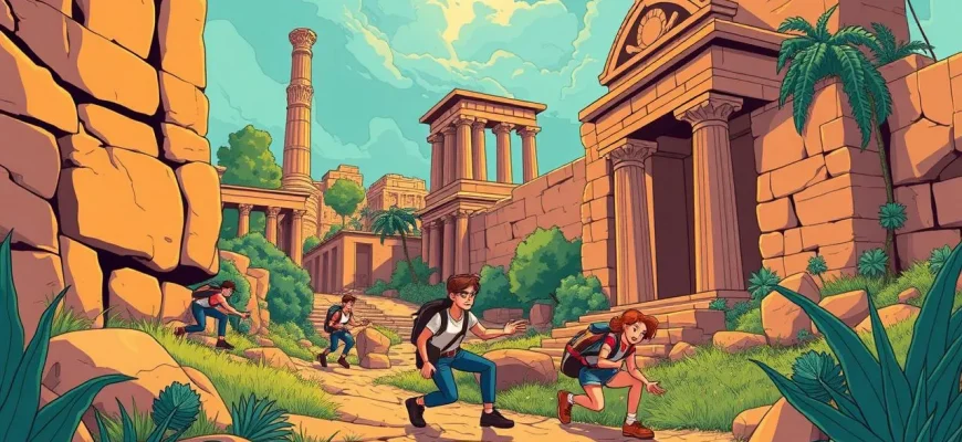 Films d'aventure dans les ruines anciennes