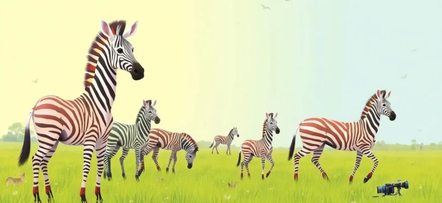 Films sur les zèbres - Une aventure en noir et blanc