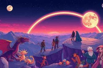 Films d'aventures sous l'arc-en-ciel lunaire