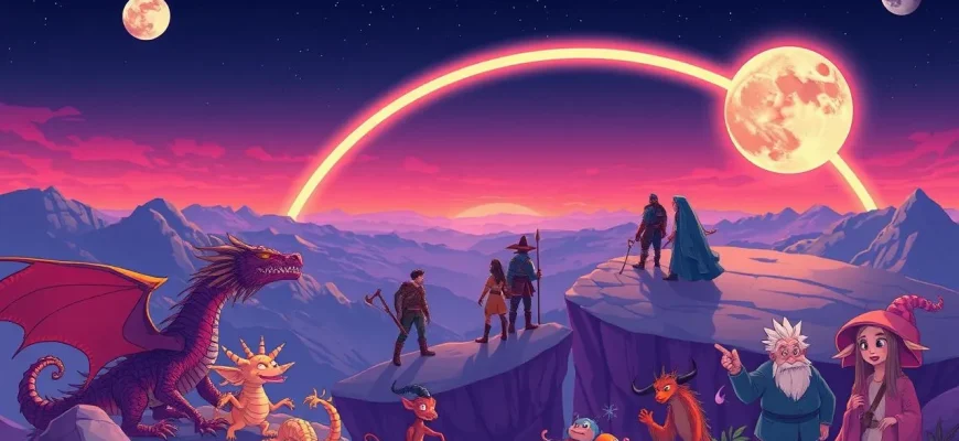 Films d'aventures sous l'arc-en-ciel lunaire