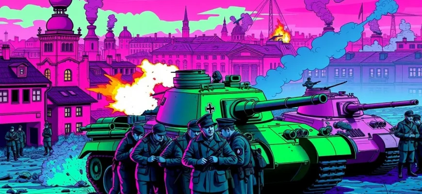 Films de guerre avec des chars allemands