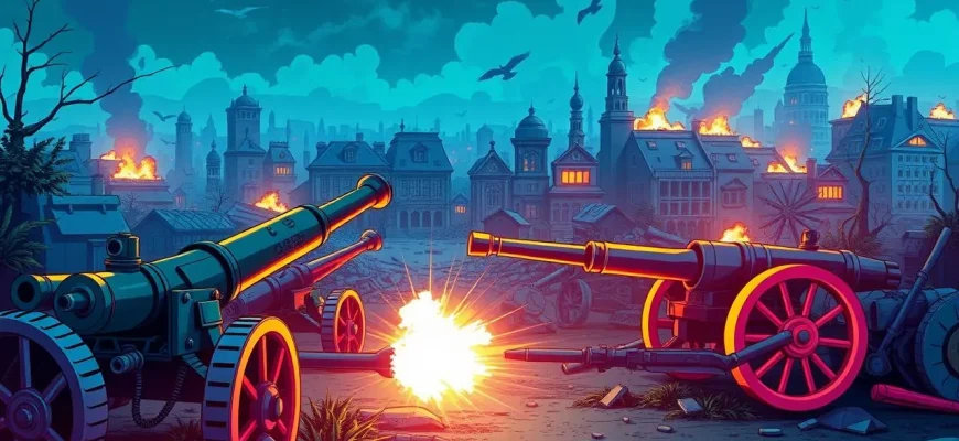 Films de guerre avec des obusiers