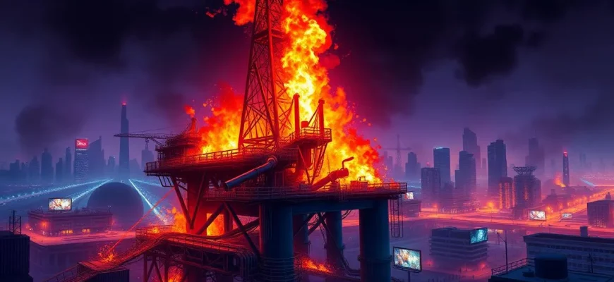 Films de catastrophe sur les gisements de pétrole