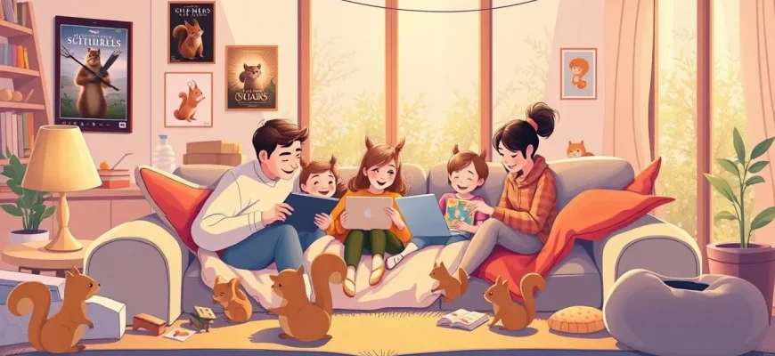 Films familiaux avec des écureuils