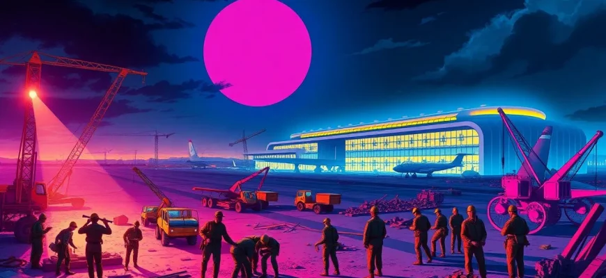 Films de guerre sur la construction d'aéroports