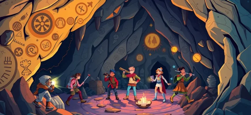 Films d'aventure dans des cavernes mystiques