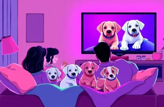 Films familiaux avec des chiots