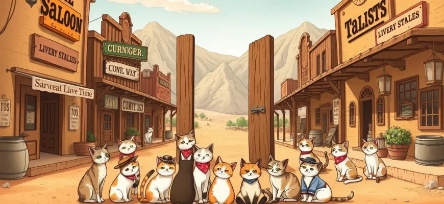 Films de western avec des chats : une aventure féline