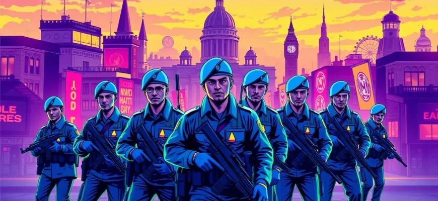 Films de guerre sur les bérets bleus