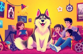 Films familiaux avec des huskies