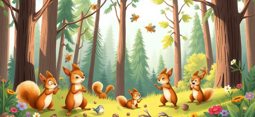 Films de famille avec des écureuils