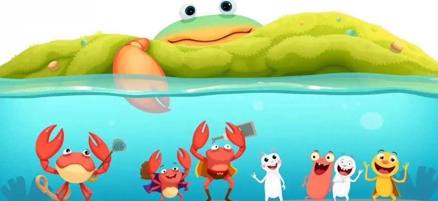 Films de famille avec des crabes