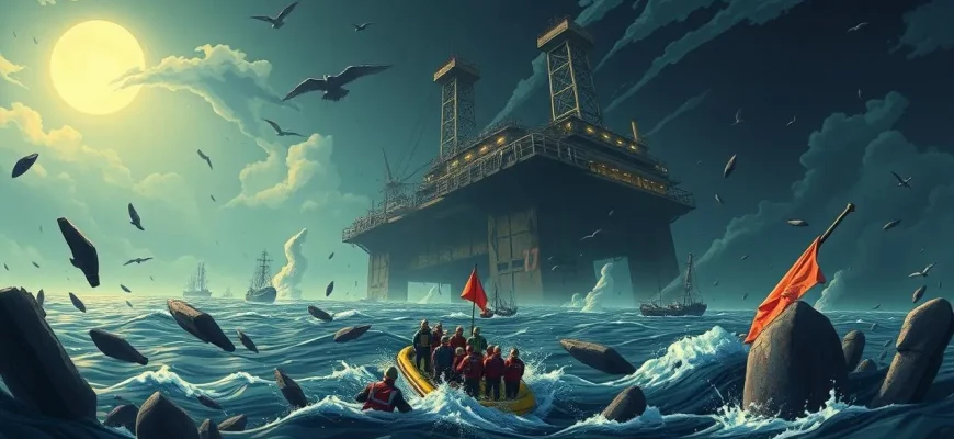 Films de catastrophe sur l'extraction pétrolière en mer