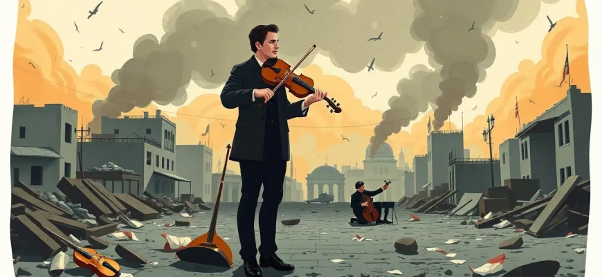 Films de guerre avec des musiciens