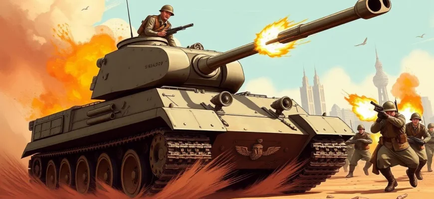 Films d'action avec des chars